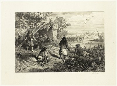 Ein Hinterhalt von Charles Emile Jacque