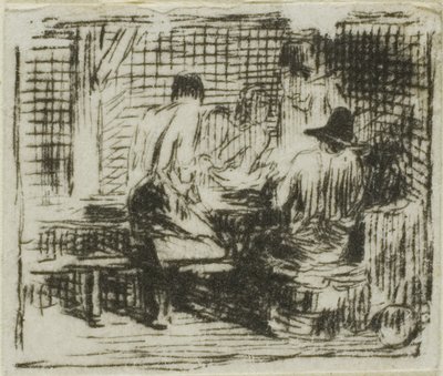Trinker von Charles Emile Jacque