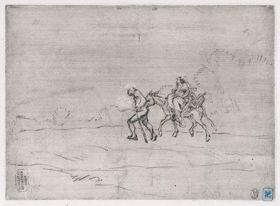 Flucht nach Ägypten, 1848 von Charles Emile Jacque