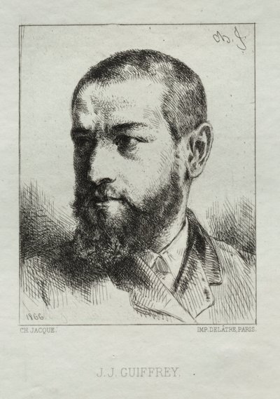 J. J. Guiffrey, 1866 von Charles Emile Jacque