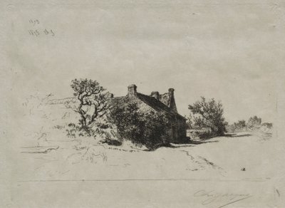 Les Petits Maisons Kercassier, 1875 von Charles Emile Jacque