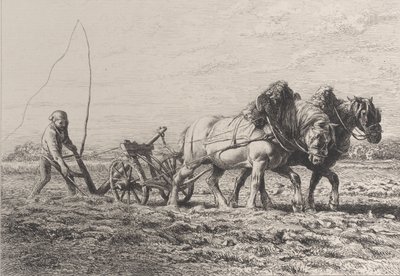 Pflügen, 1864 von Charles Emile Jacque