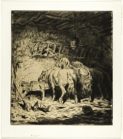 Stall von Charles Emile Jacque