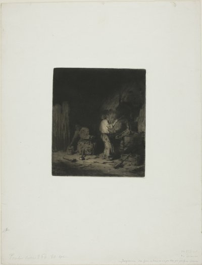 Die Schmiede von Charles Emile Jacque