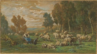 Die Schäferin von Charles Emile Jacque