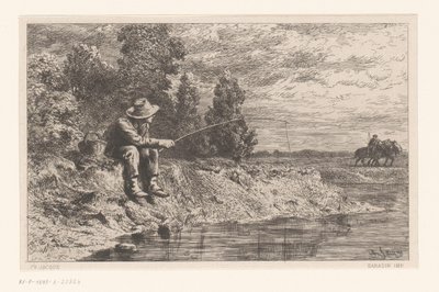 Fischer am Wasser von Charles Emile Jacque