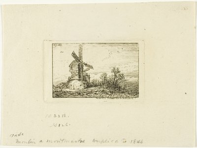 Windmühle von Charles Emile Jacque