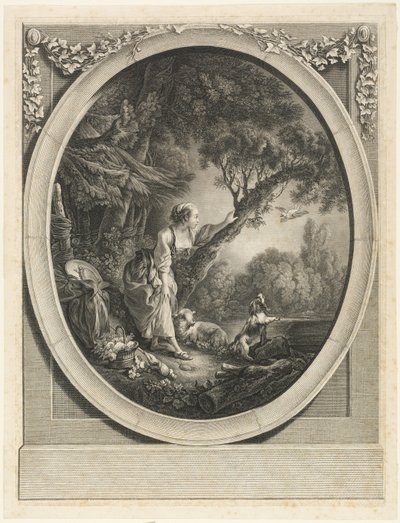 Der Kurier reist ab von Charles Etienne Gaucher