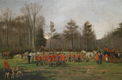 Vor der Fuchsjagd von Charles Fernand de Condamy