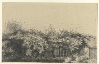 Bewachsene Bauernhof, Normandie von Charles Francois Daubigny