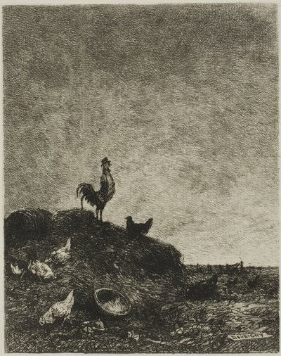 Morgendämmerung (Der Hahnenschrei) von Charles Francois Daubigny