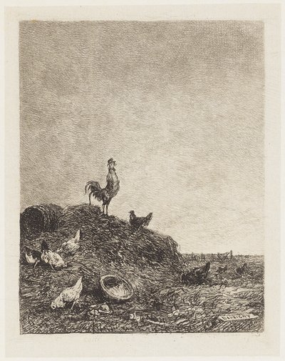 Der Gesang des Hahns von Charles Francois Daubigny