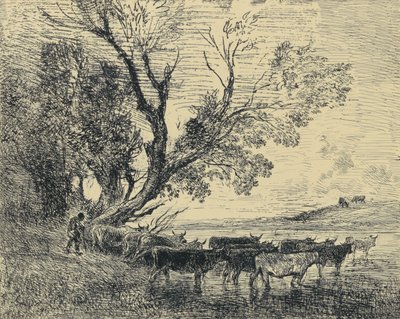 Der Furt von Charles Francois Daubigny