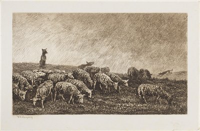 Le Guet du Chien von Charles Francois Daubigny