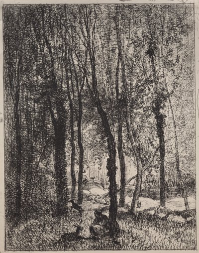 Das Ziegenmädchen von Charles Francois Daubigny