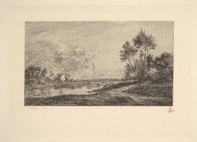 Die Seine bei Port-Maurin, 1870 von Charles Francois Daubigny