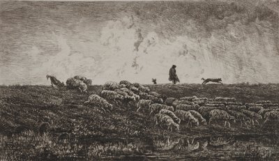 Der Schauer, um 1851 von Charles Francois Daubigny
