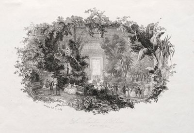 Der Wintergarten, 1842-1843 von Charles Francois Daubigny