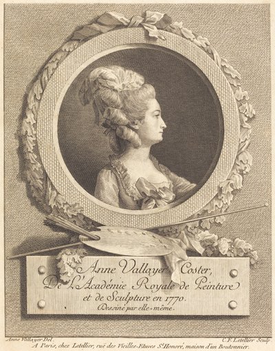 Anne Vallayer-Coster von Charles Francois Le Tellier after Anne Vallayer Coster