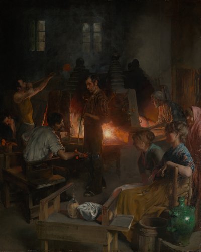 Glasbläser von Murano von Charles Frederic Ulrich
