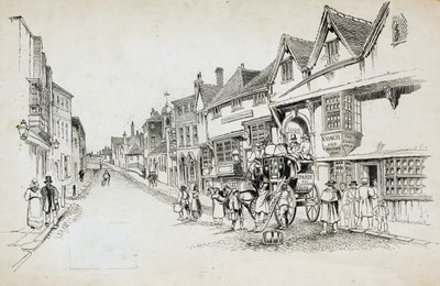High Street, Canterbury, Kent von Charles George Harper
