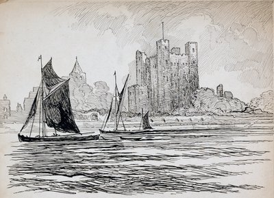 Rochester Castle, Kent, 1892-1933 von Charles George Harper