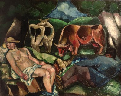 Die Rast, Pastoral von Charles Georges Dufresne