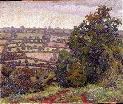 Grüne Landschaft von Charles Ginner