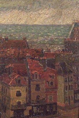 Dächer, Le Havre von Charles Ginner