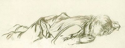 Schlafender Junge von Charles Haslewood Shannon