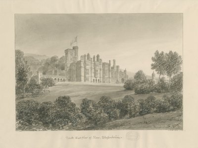 Ilam (Sepia-Zeichnung) von Charles Joseph Hullmandel