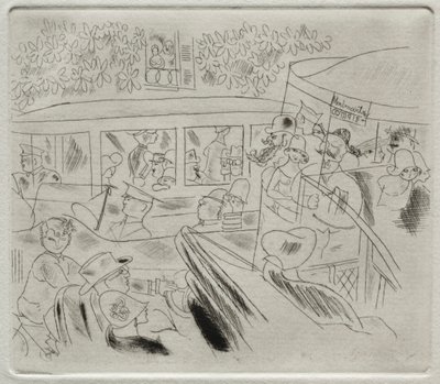 Verkehr, Montmartre von Charles Laborde
