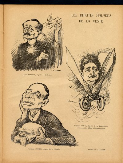 Le Lire, Satirische in Farben von Charles Leandre