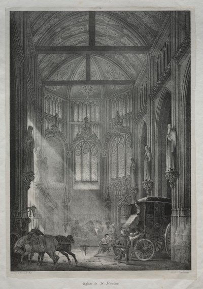 Kirche St. Nikolaus, Rouen, 1823 von Charles Louis Lesaint