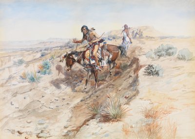 Indianerkrieger, 1899 von Charles Marion Russell