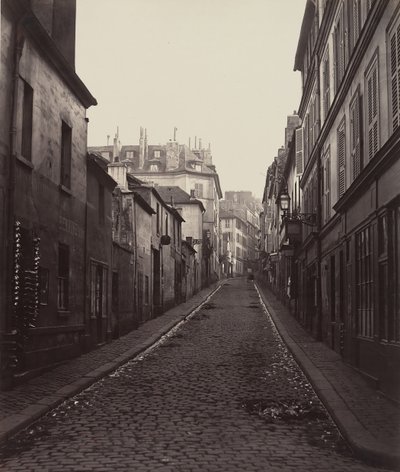 Rue Neuve-Coquenard von der Rue Lamartine von Charles Marville