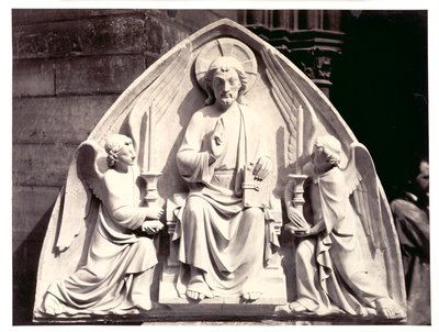 Tympanon, Straßburger Münster, um 1863 von Charles Marville