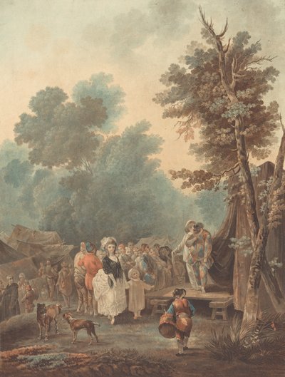 Dorffest, 1788 von Charles Melchior Descourtis