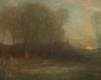 Der Erntemond, ca. 1908 von Charles Melville Dewey