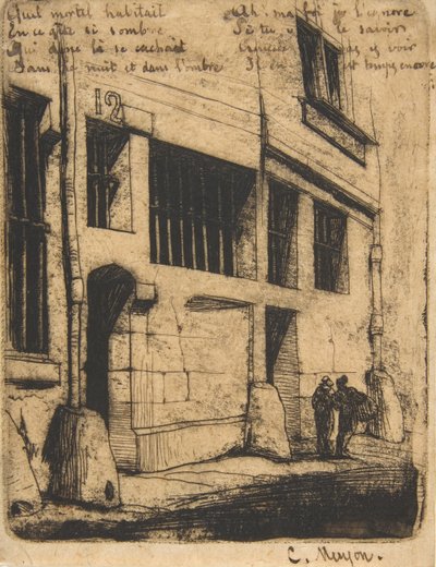 Rue des Mauvais Garçons, Paris, 1854 von Charles Meryon