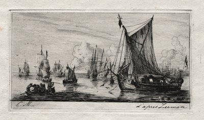 Südsee-Fischer, 1850 von Charles Meryon