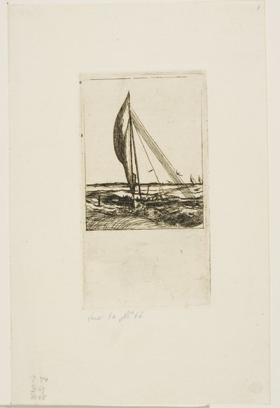 Schnellsegelnde Proa, Mulgrave-Archipel, Ozeanien von Charles Meryon