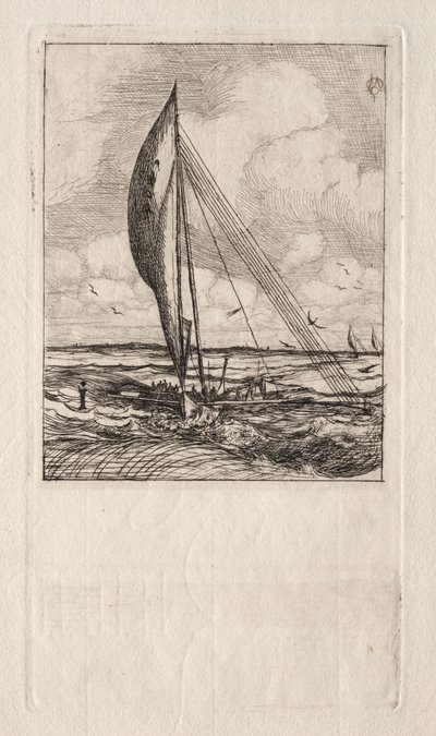 Schnellsegelnde Proa, Mulgrave-Archipel, Ozeanien von Charles Meryon