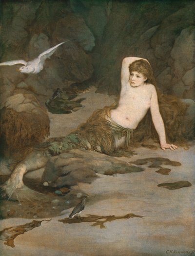 Die Meerjungfrau, spätes 19. Jahrhundert, ca. 1930 von Charles Napier Kennedy