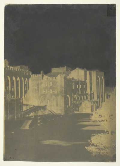 Der Papstpalast, Avignon von Charles Nègre