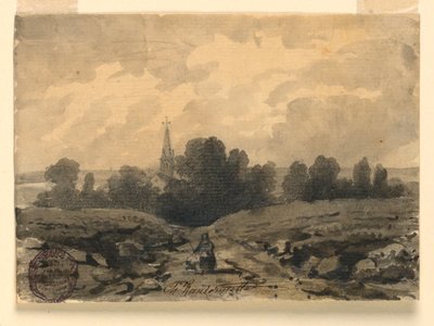 Auf einer Landstraße von Charles Nicolas Ransonnette