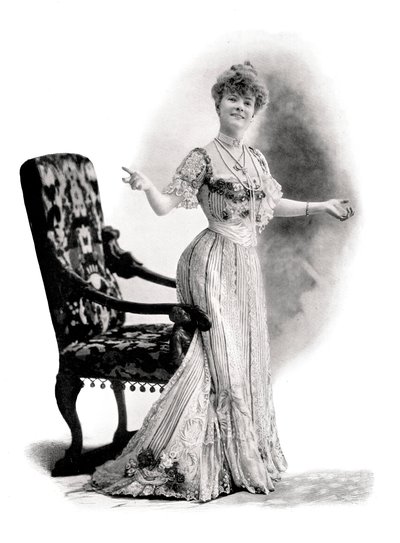 Eine Pariser Schauspielerin, Mademoiselle Charlotte Wiehe, 1901 von Charles Reutlinger