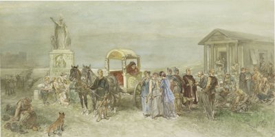 Marktplatz mit Römern und Batavern von Charles Rochussen