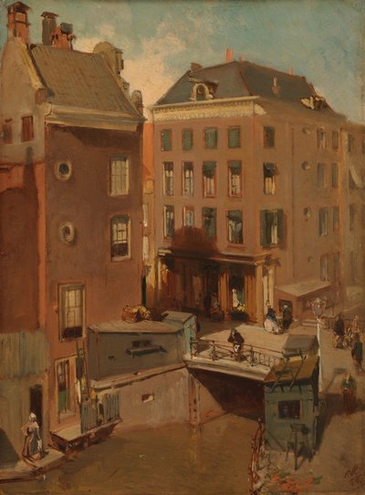 Die Osjessluis bei der Kalverstraat in Amsterdam von Charles Rochussen