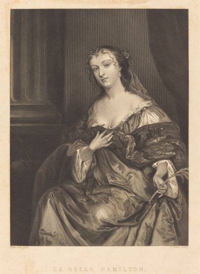 Die schöne Hamilton von Charles Rolls after Sir Peter Lely